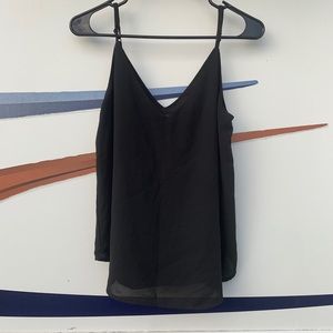 Women’s black sleeveless top